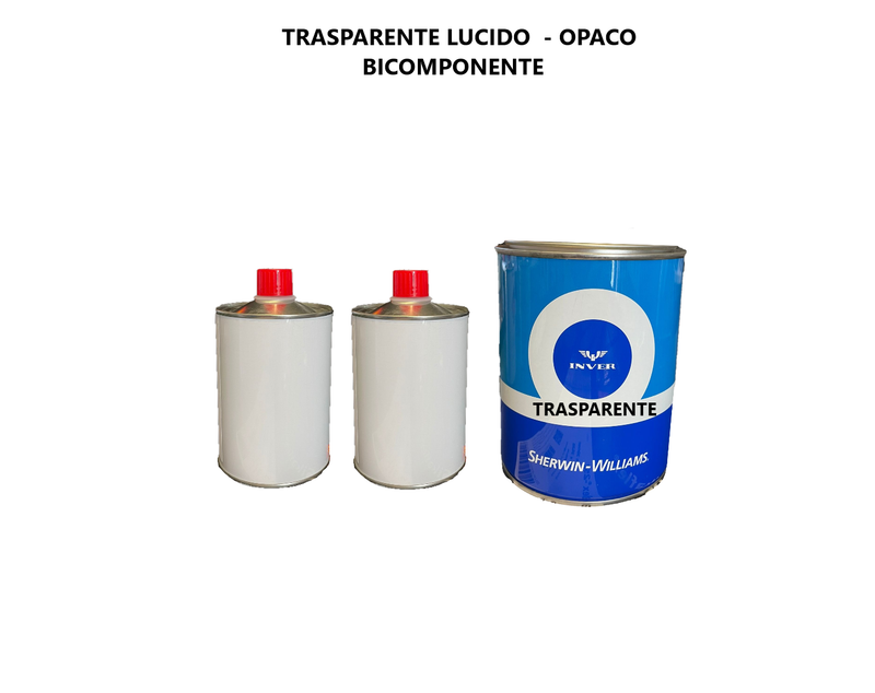 Transparente Brillo/Opaco Inver Bicomponente + Catalizador y Diluyente 1 KG