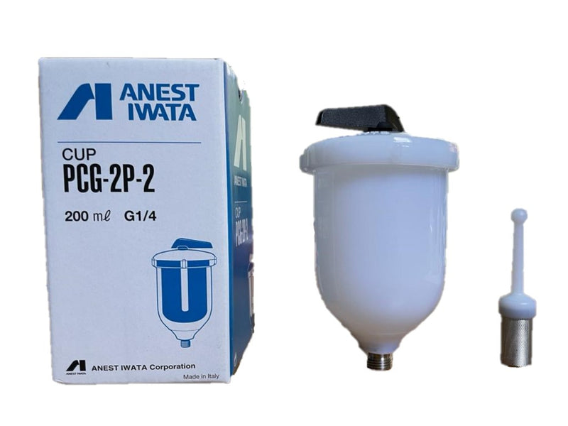Anest Iwata Gravity Cup Conexión Central G1/4 PF1/4 200ml PCG-2P-2