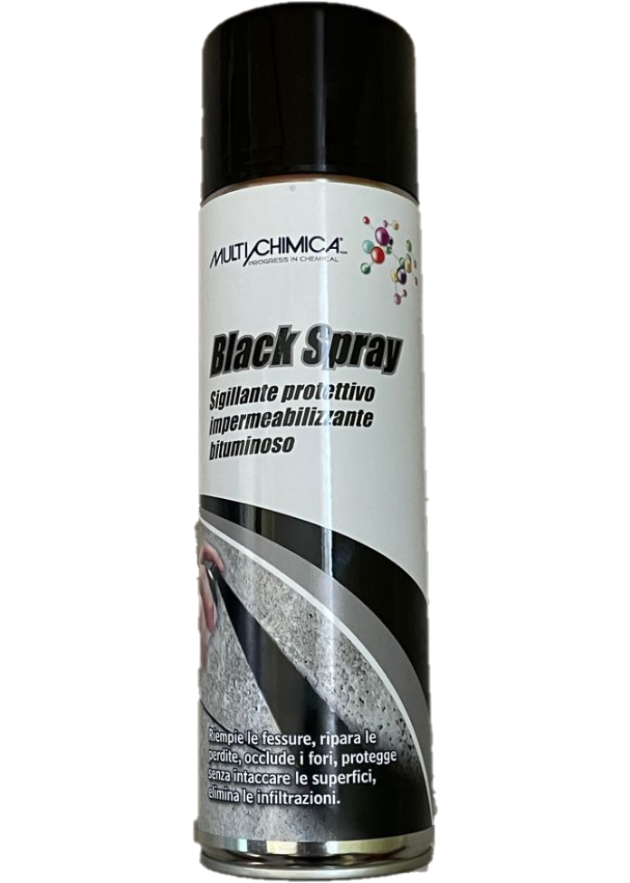 Sellante protector impermeabilizante Bituminous Spray Black Spray Multichimica