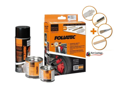 FOLIATEC Kit de pintura Pinzas de freno de alta temperatura Elección de colores Ajuste automático
